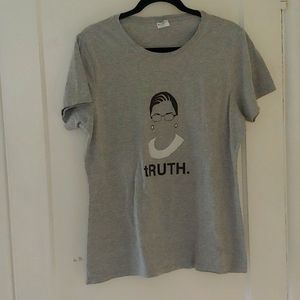 Ruth Bader Ginsburg tRuth grey T-shirt XL